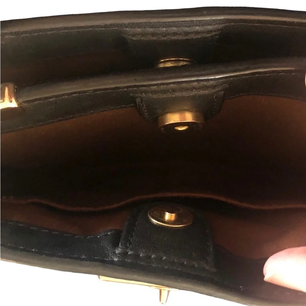 Coach Mini Lane Top Handle In Blocked Signature Canvas Pockets Leather Designer